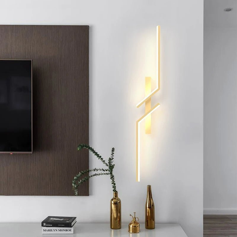 Kreative LED Wandlampe mit Streifen-Design | Modernes Design und dimmbares Licht in 3 Farben
