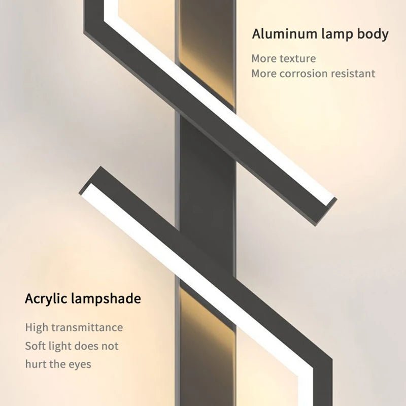 Kreative LED Wandlampe mit Streifen-Design | Modernes Design und dimmbares Licht in 3 Farben