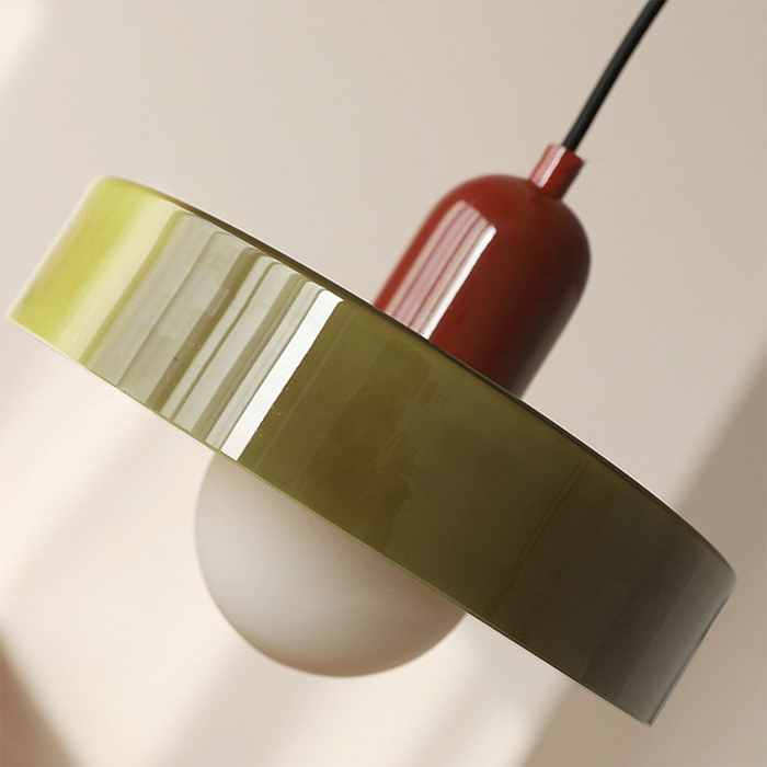 Frendorf | Bauhaus inspiriertes farbenfrohes Glas Pendelleuchte