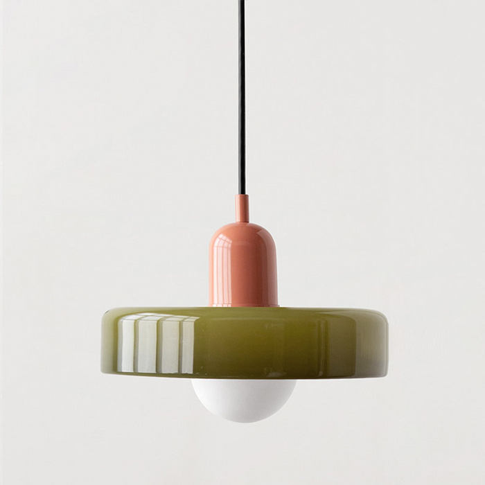 Frendorf | Bauhaus inspiriertes farbenfrohes Glas Pendelleuchte