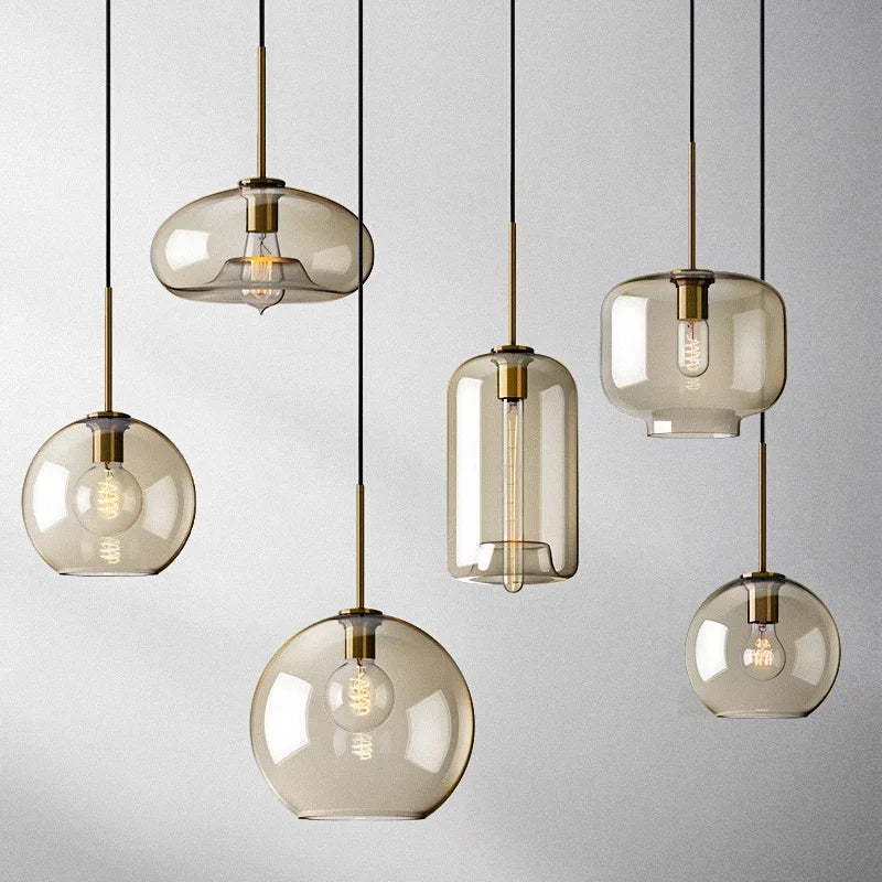 NordicGlas - Moderne Skandinavische Glas Hängeleuchte für Esszimmer und Wohnzimmer