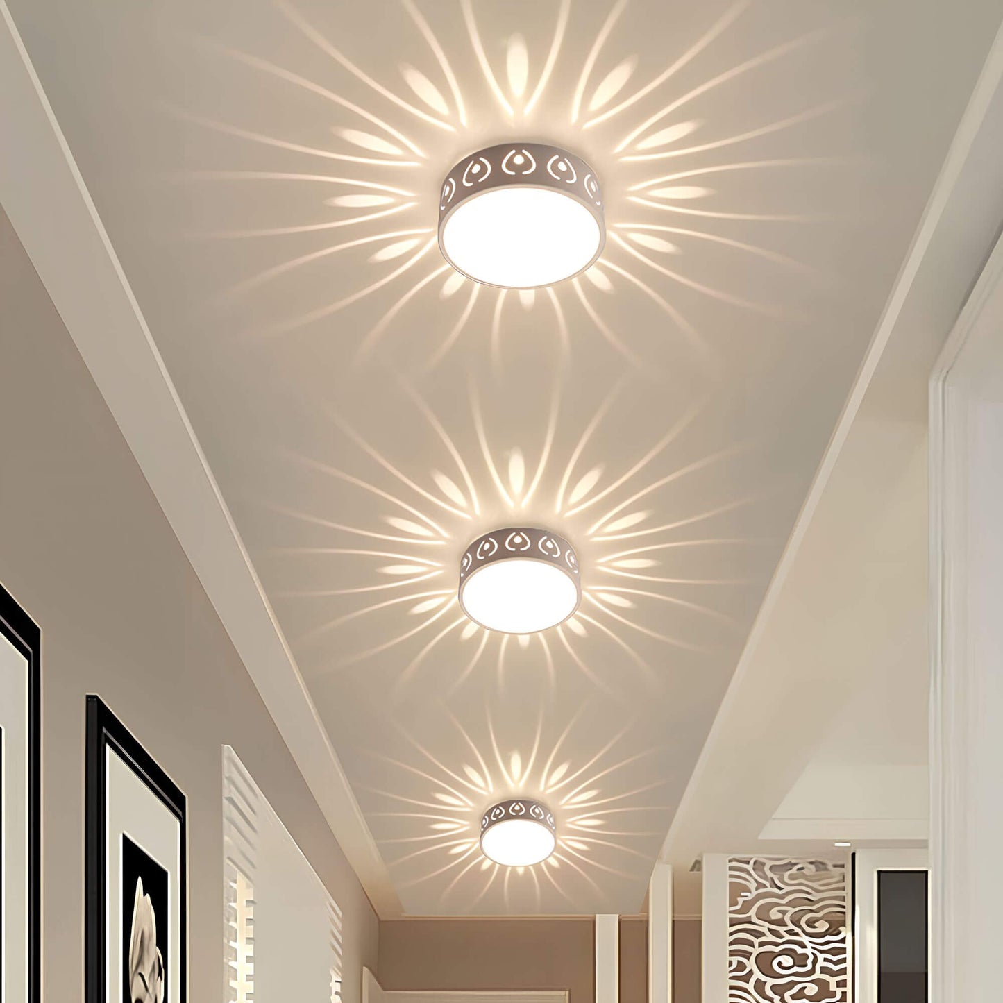 Moderne LED-Deckenleuchte - für Eingang, Flur und Balkon