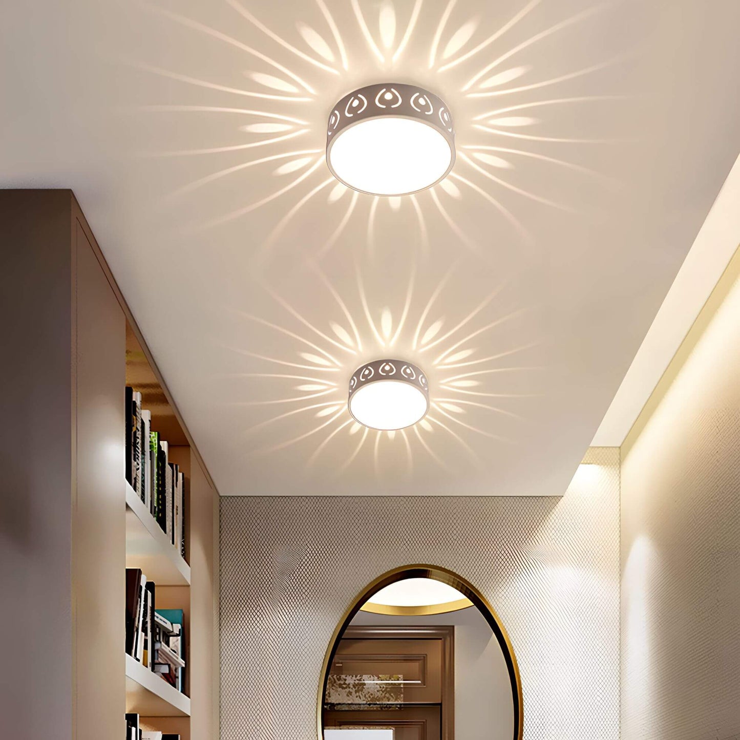Moderne LED-Deckenleuchte - für Eingang, Flur und Balkon