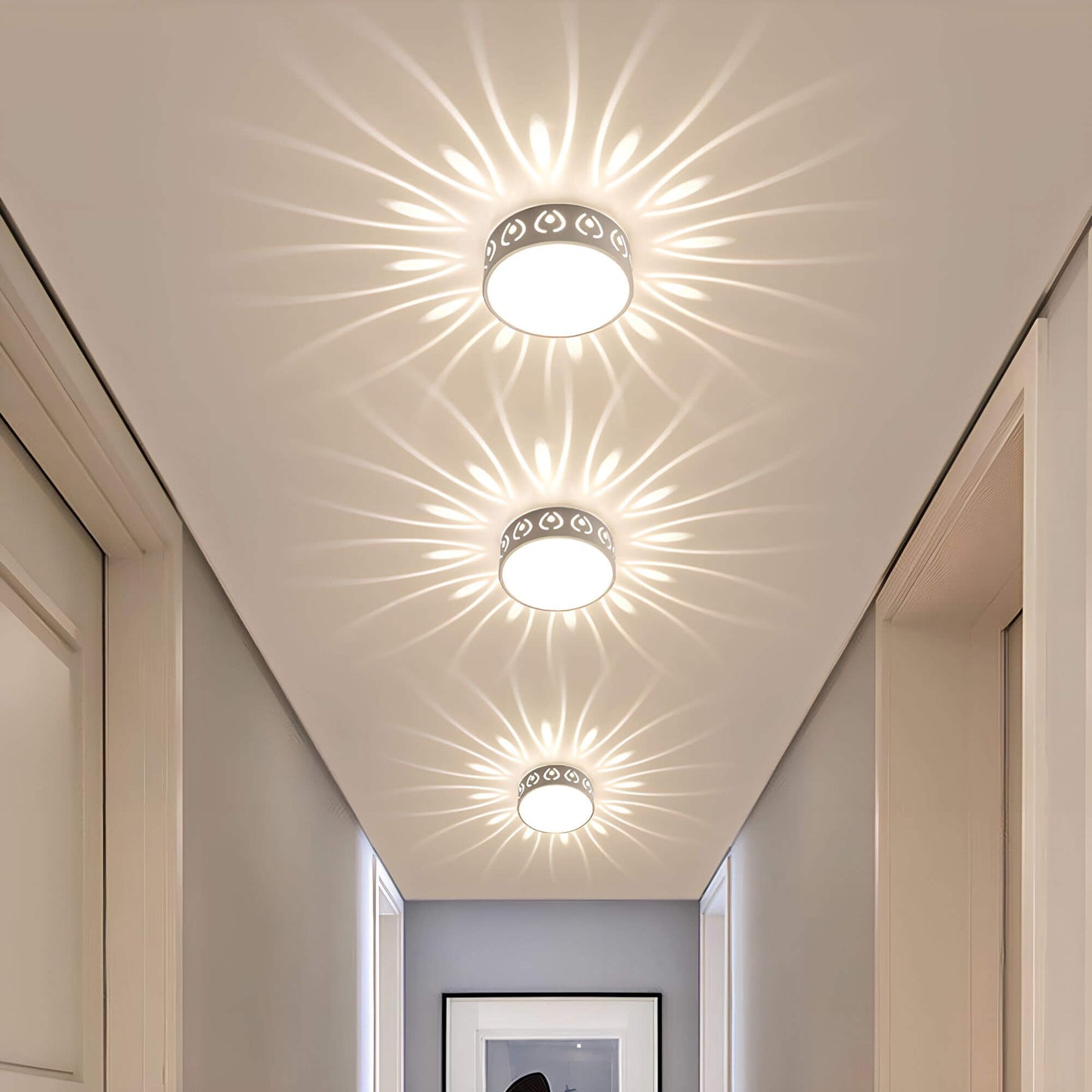 Moderne LED-Deckenleuchte - für Eingang, Flur und Balkon