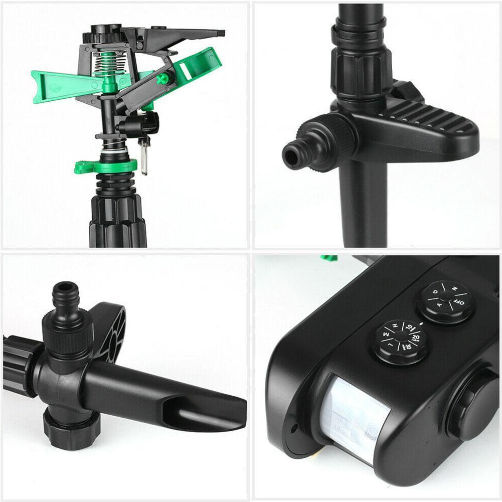 Frendorf | Bewegungsaktivierter Rehabwehr-Sprinkler - Solarbetriebene Tierabwehr für Gärten & Rasen