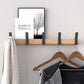 Frendorf | Wandgarderobe mit beweglichen Haken – Skandinavisches Design aus Holz Metall