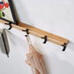 Frendorf | Wandgarderobe mit beweglichen Haken – Skandinavisches Design aus Holz Metall