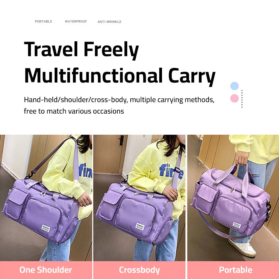 Frendorf | Multi-Taschen Reisetasche, Sport- und Gymnastik-Duffle mit separatem Schuhfach