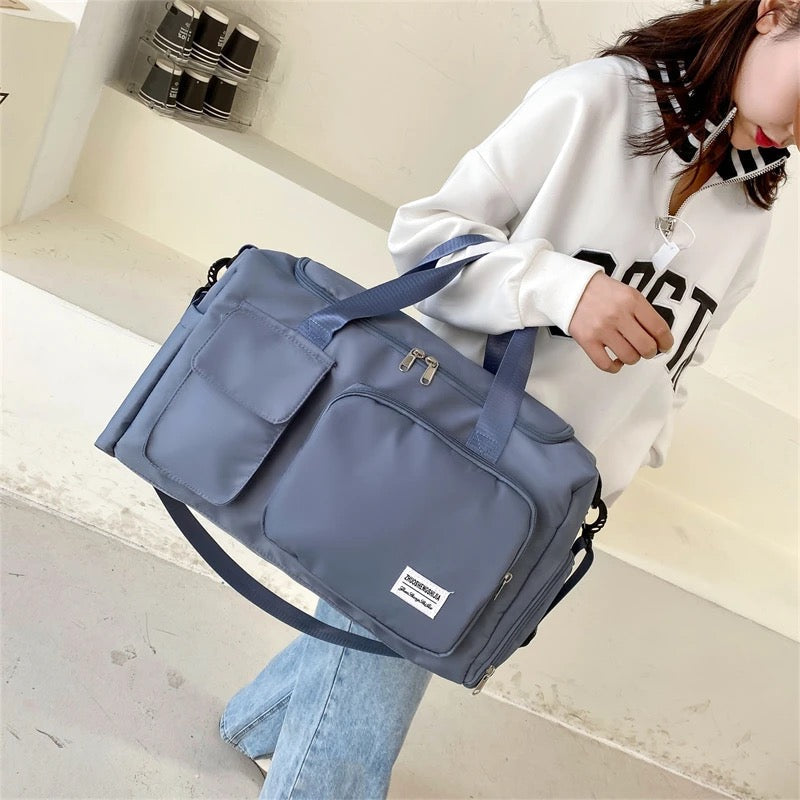Frendorf | Multi-Taschen Reisetasche, Sport- und Gymnastik-Duffle mit separatem Schuhfach