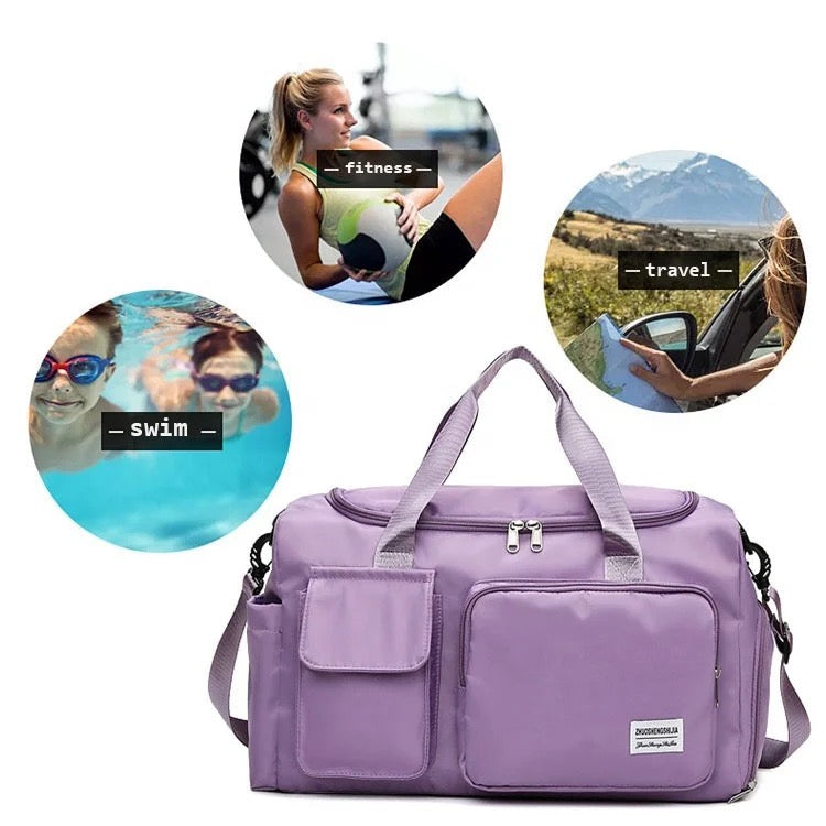 Frendorf | Multi-Taschen Reisetasche, Sport- und Gymnastik-Duffle mit separatem Schuhfach