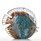 Mehrfarbig Gepunktet Tropischer Fisch Delikate Glas Skulptur Elegante Wohnungsdekoration Glas Fisch Exquisite Raum Wohnungsdekoration Handwerk