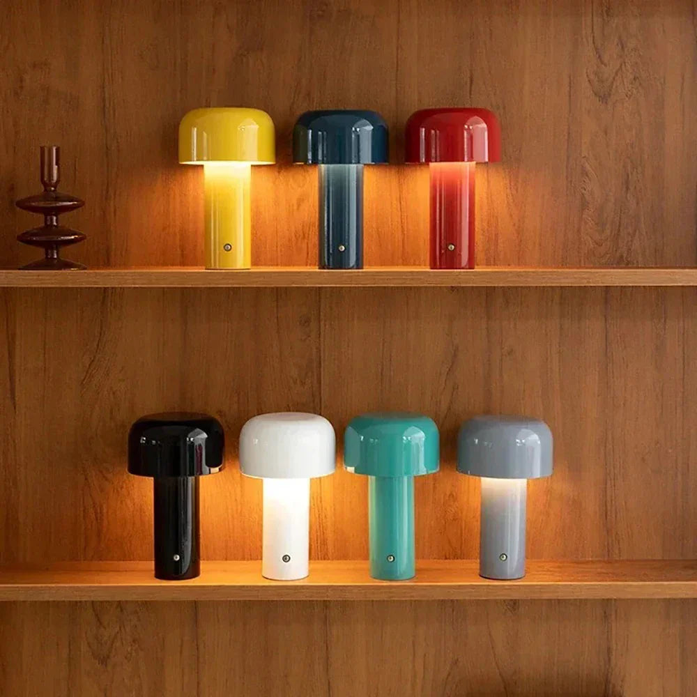 Frendorf | PowerMush Wiederaufladbare LED Pilzlampe | Stimmungslicht | Kabellose Tischlampe für Zuhause