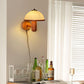 Frendorf | AetherWood Pilz Holz Wandleuchte | Handgefertigt | Rustikales Design | Wandbeleuchtung für Wohnzimmer & Schlafzimmer