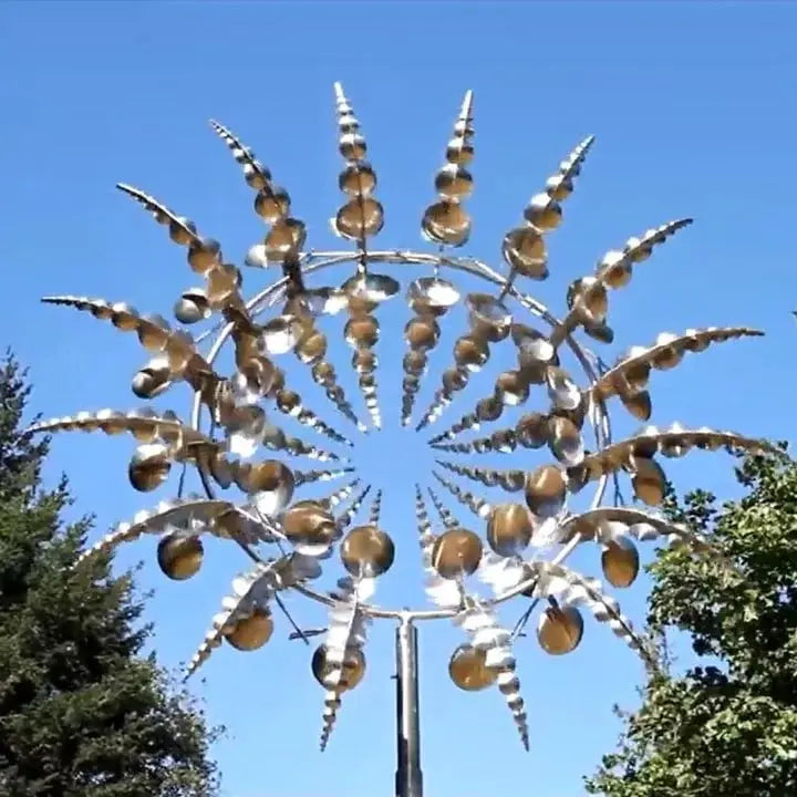 Frendorf | Mystischer Metall-Windspinner – Faszinierende Gartendeko mit Entspannungseffekt