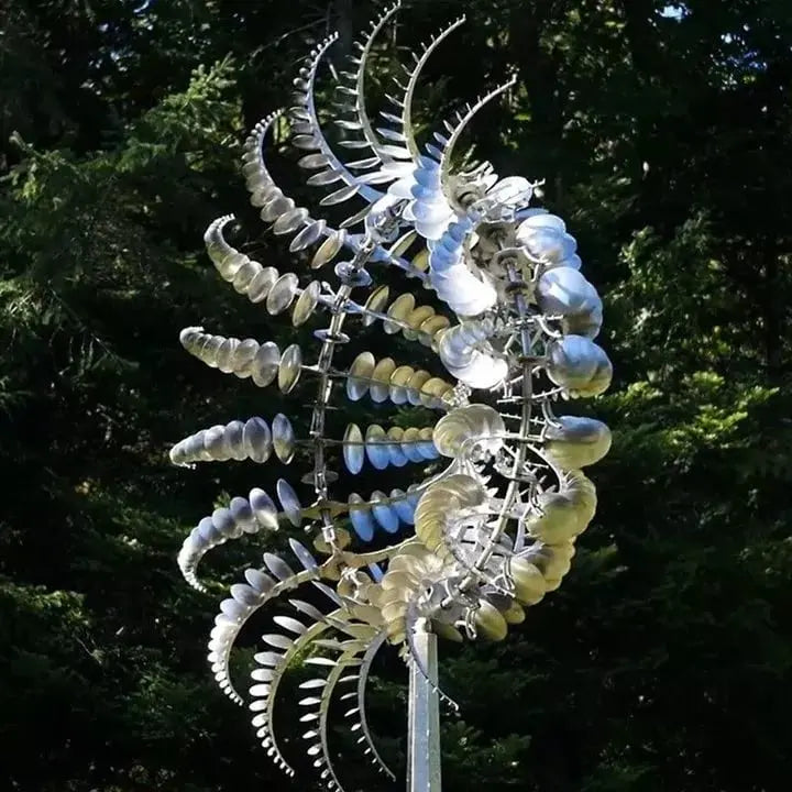 Frendorf | Mystischer Metall-Windspinner – Faszinierende Gartendeko mit Entspannungseffekt