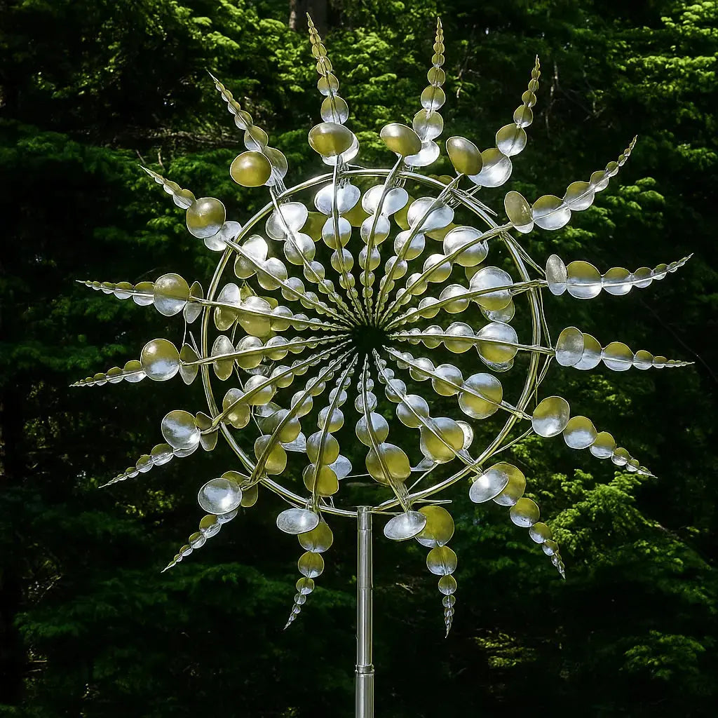 Frendorf | Mystischer Metall-Windspinner – Faszinierende Gartendeko mit Entspannungseffekt