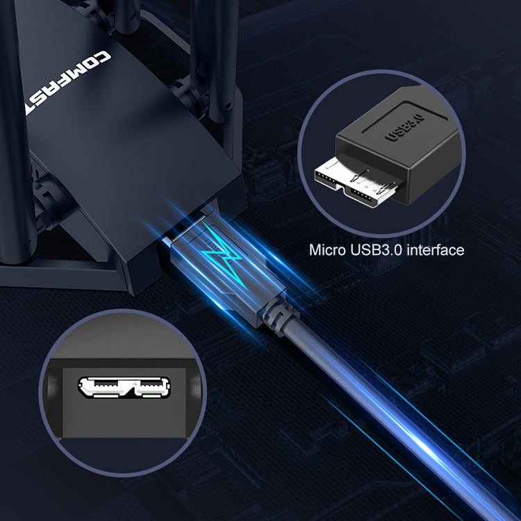 Frendorf | COMFAST CF-966AX Free-drive Dual Band 1800Mbps USB3.0 Hochleistungs-Wireless WiFi 6 Adapter