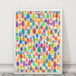Niedliche Ananas Abstract Kunst Druck
