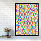 Niedliche Ananas Abstract Kunst Druck