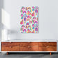 Niedliches Aquarell Regenbögen Abstract Art Print