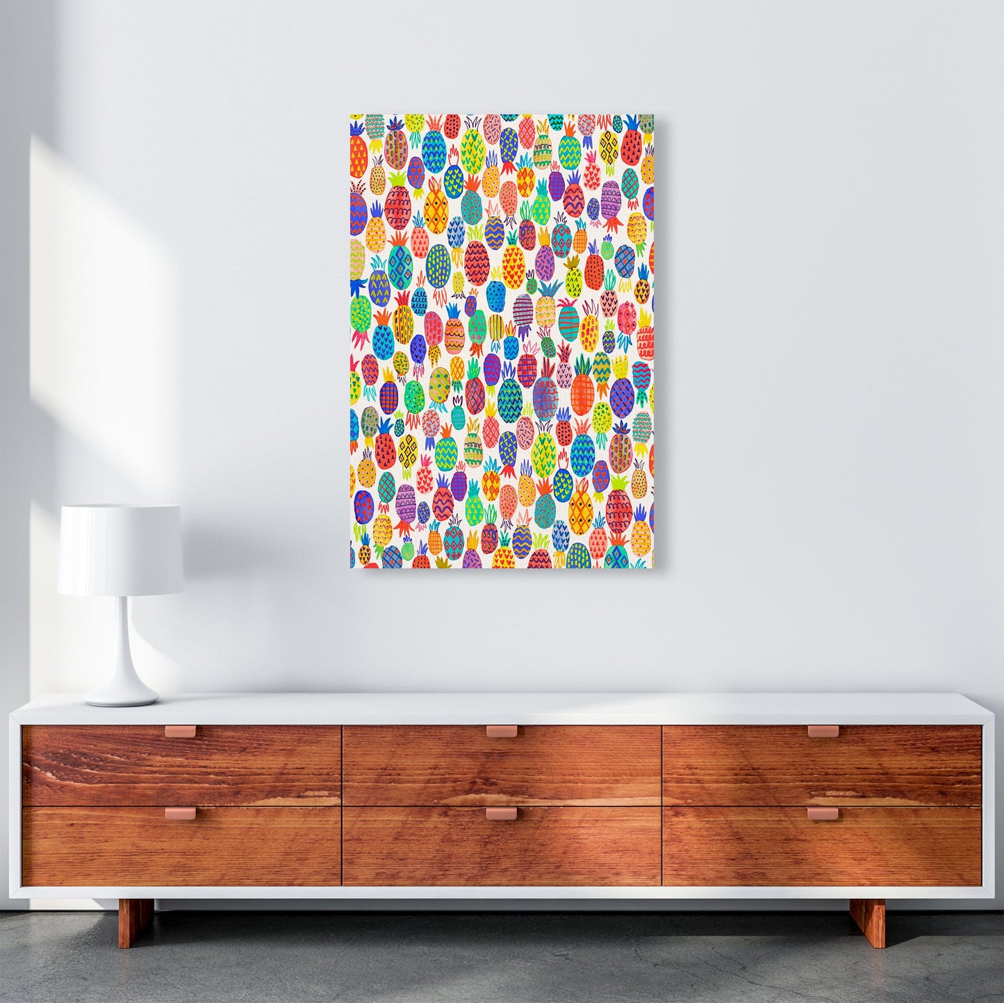 Niedliche Ananas Abstract Kunst Druck