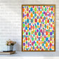 Niedliche Ananas Abstract Kunst Druck