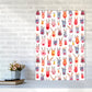 Niedliche Winter-Rehe Kinder Abstract Kunstdruck