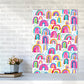 Niedliches Aquarell Regenbögen Abstract Art Print