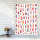 Niedliche Winter-Rehe Kinder Abstract Kunstdruck