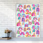 Niedliches Aquarell Regenbögen Abstract Art Print
