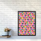 Cute Ice Creams Kids Pink Abstract Art Print