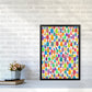 Niedliche Ananas Abstract Kunst Druck