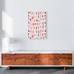Niedliche Winter-Rehe Kinder Abstract Kunstdruck