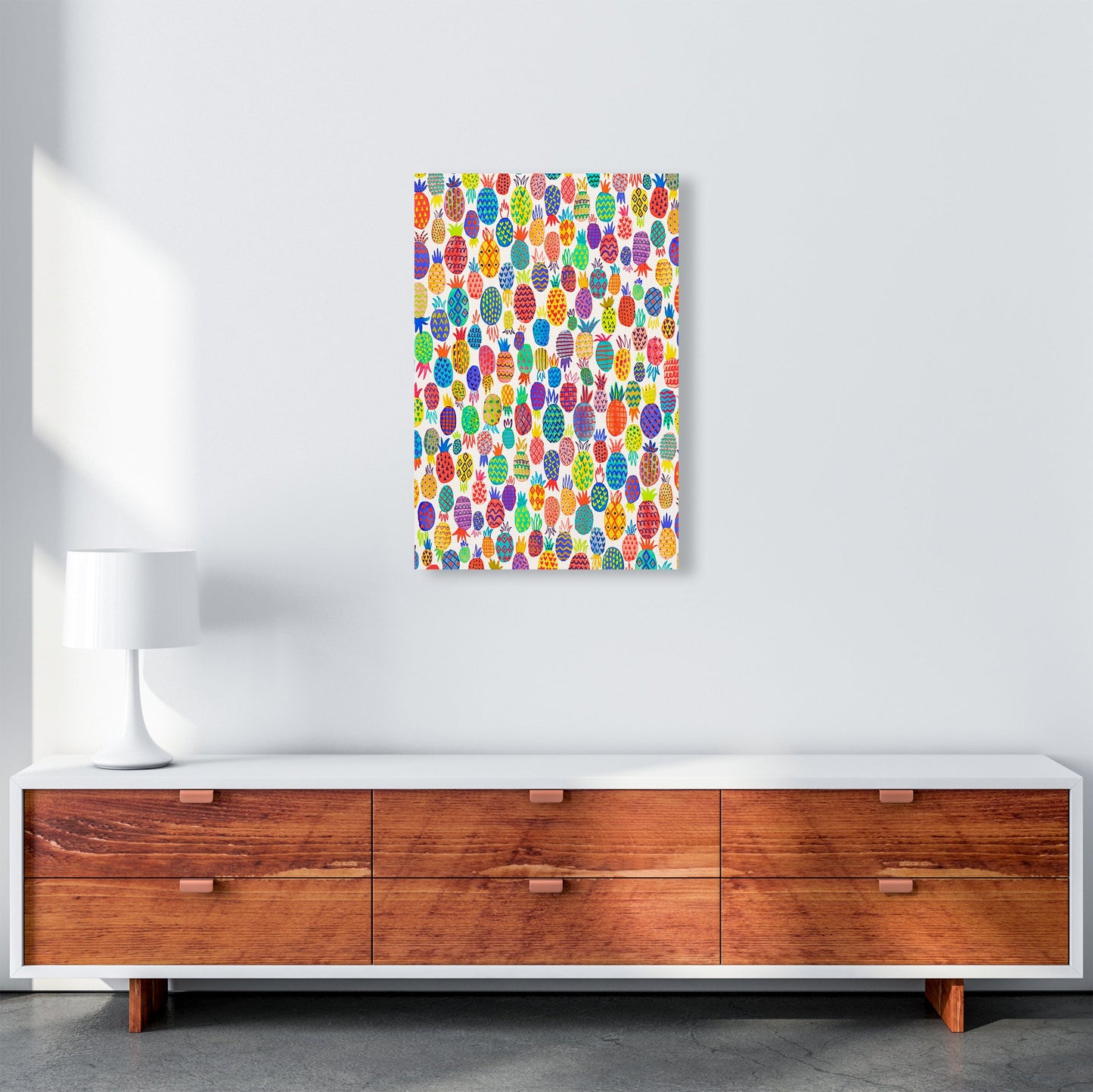 Niedliche Ananas Abstract Kunst Druck