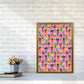 Cute Ice Creams Kids Pink Abstract Art Print