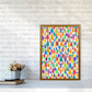 Niedliche Ananas Abstract Kunst Druck