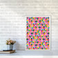 Cute Ice Creams Kids Pink Abstract Art Print