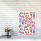 Niedliches Aquarell Regenbögen Abstract Art Print