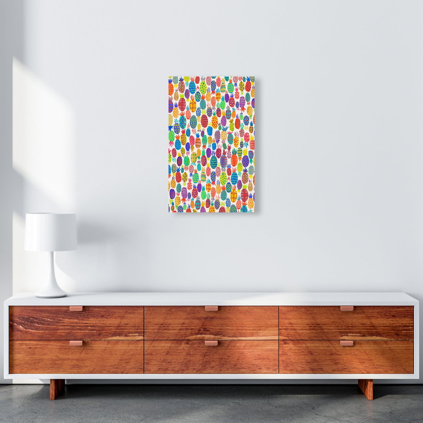 Niedliche Ananas Abstract Kunst Druck