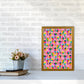Cute Ice Creams Kids Pink Abstract Art Print