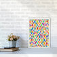 Niedliche Ananas Abstract Kunst Druck