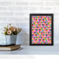 Cute Ice Creams Kids Pink Abstract Art Print