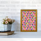Cute Ice Creams Kids Pink Abstract Art Print