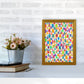 Niedliche Ananas Abstract Kunst Druck