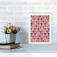Cute Ice Creams Kids Pink Abstract Art Print