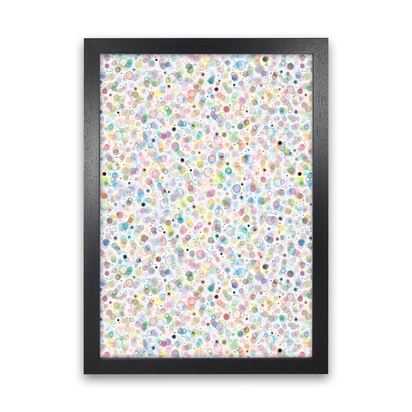 Cosmic Bubbles Buntfarbige Abstrakte Kunstdruck