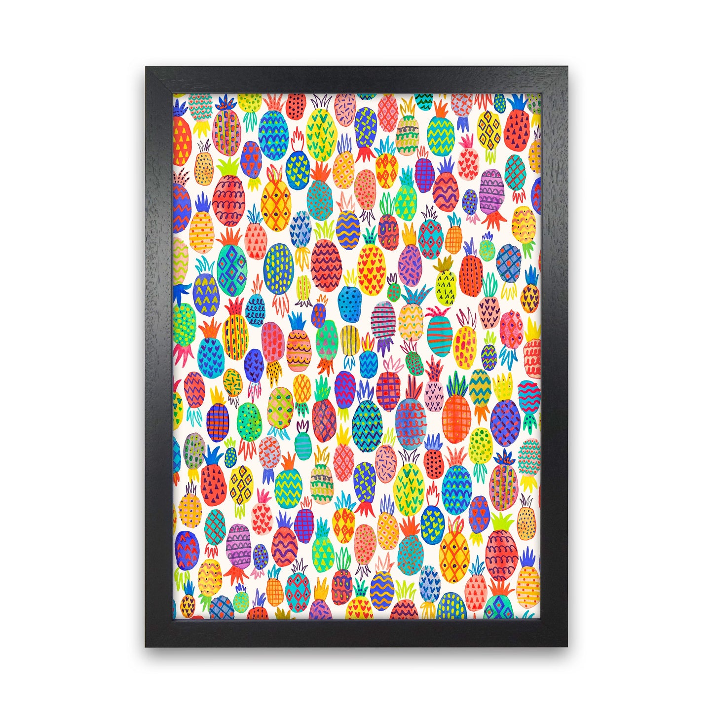 Niedliche Ananas Abstract Kunst Druck