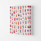 Niedliche Winter-Rehe Kinder Abstract Kunstdruck