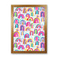 Niedliches Aquarell Regenbögen Abstract Art Print