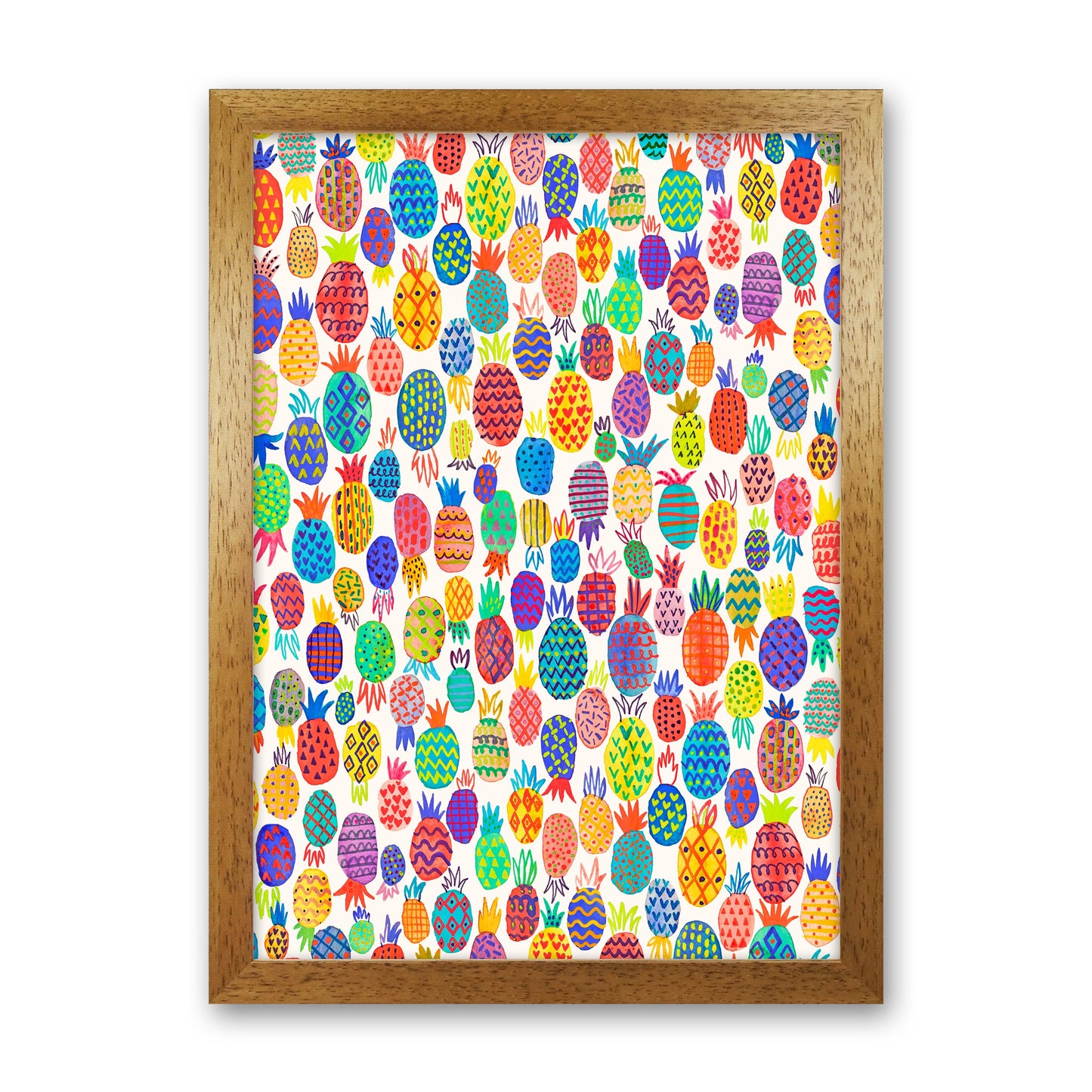 Niedliche Ananas Abstract Kunst Druck